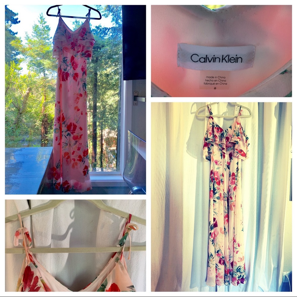 COPY - Calvin Klein Off the Shoulder Maxi Dress